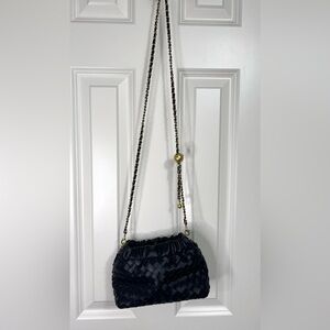 NWOT MacRae & Co. Woven Faux Leather Crossbody Bag